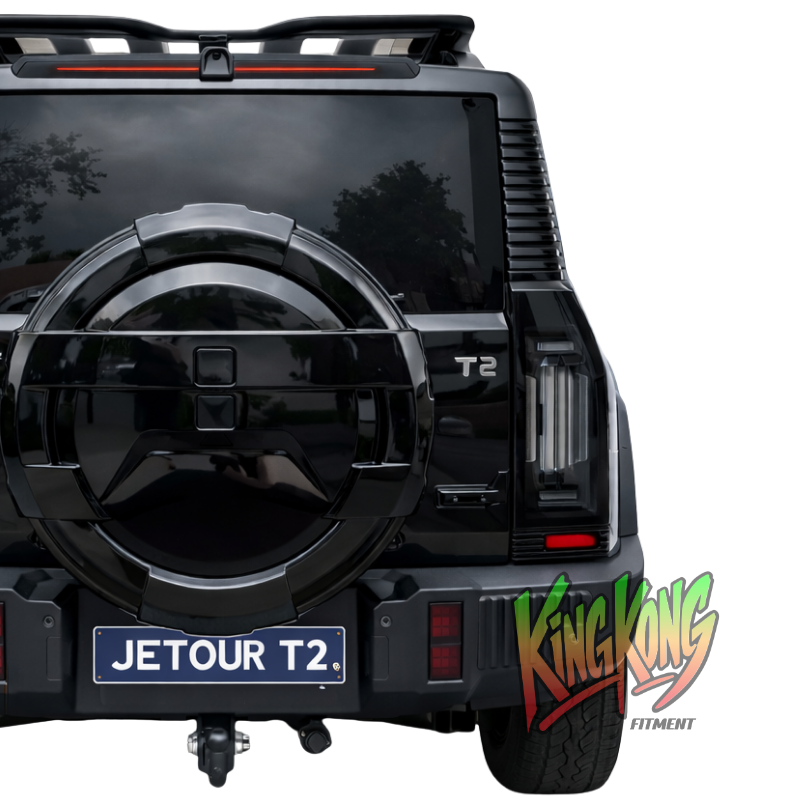 Jetour T2 Gloss Black Tyre Cover