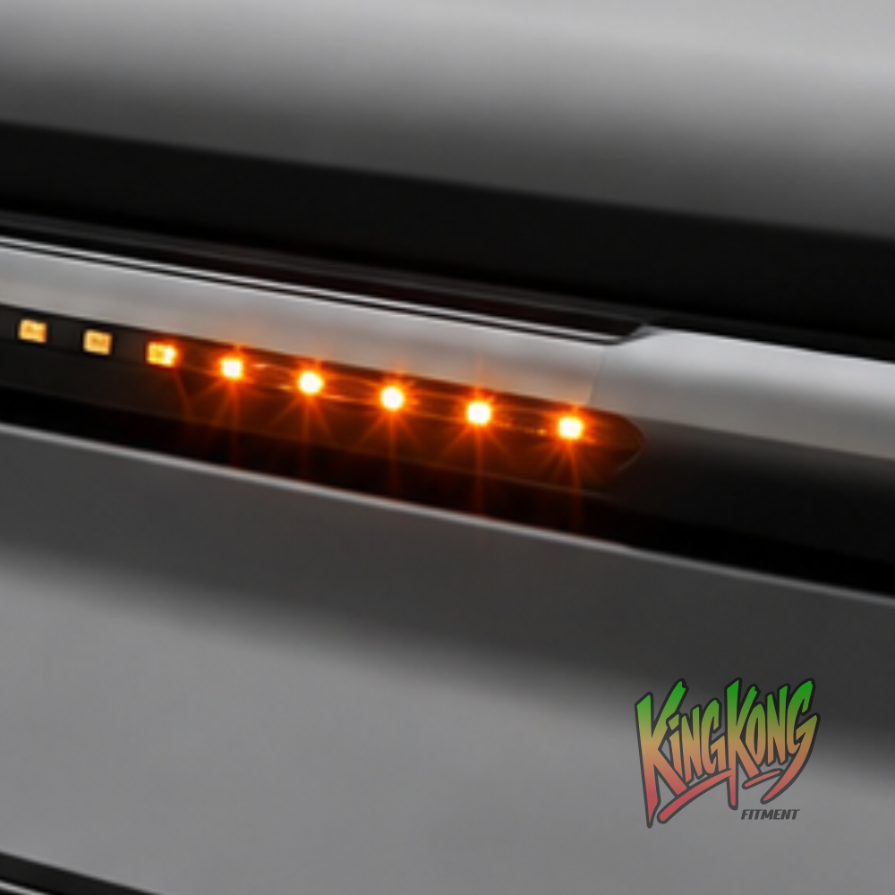 Jetour T2 Gloss Black Bonnet Guard with Light