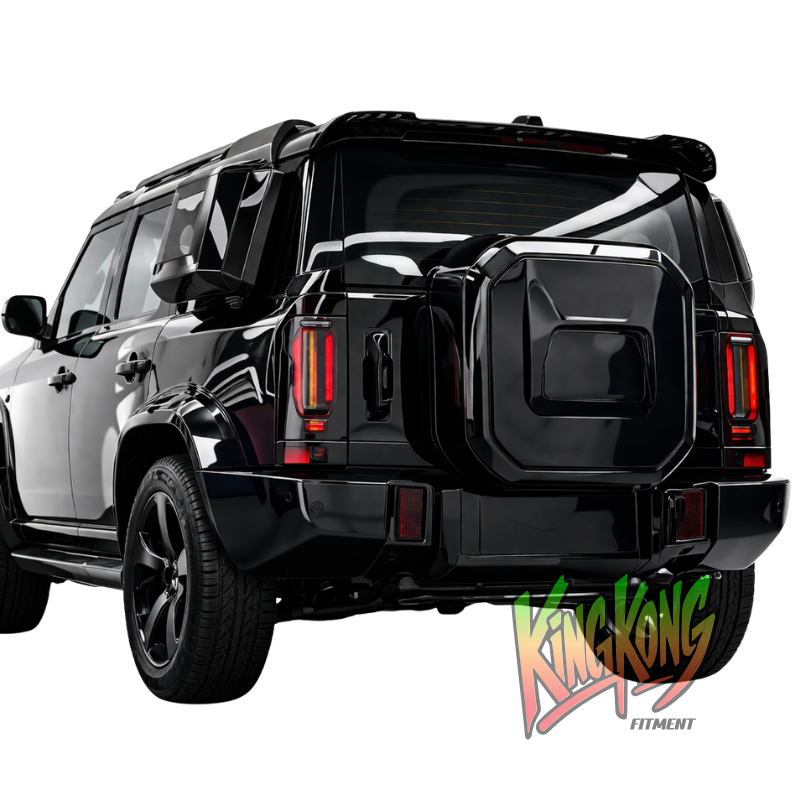 Jetour T2 Gloss Black Square Tyre Cover