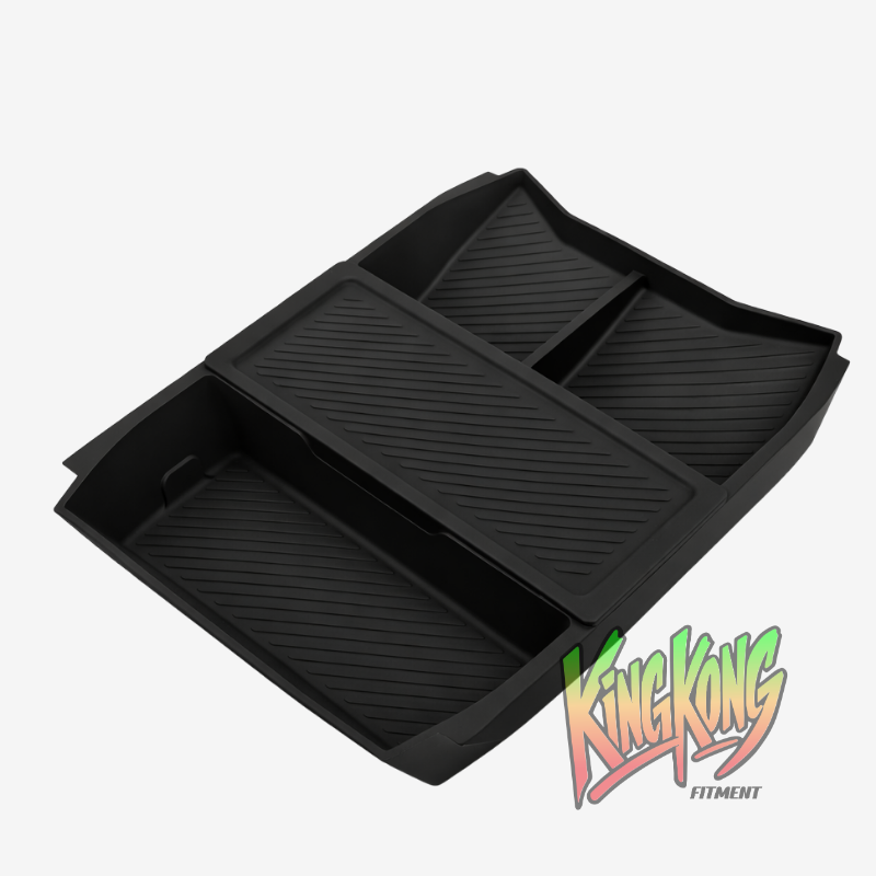 Jetour T2 Black Silicone Under Centre Console Storage Organiser (2-Piece)