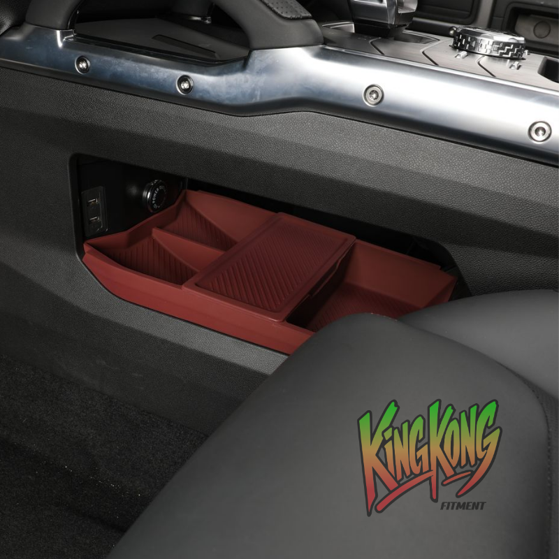 Jetour T2 Black Silicone Under Centre Console Storage Organiser (2-Piece)