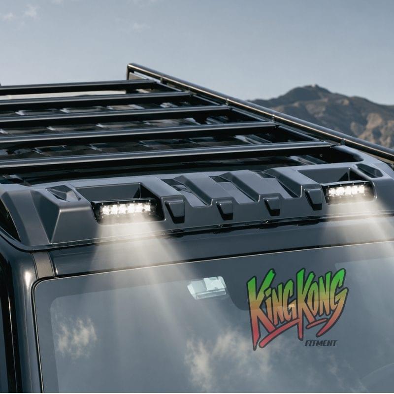 GWM TANK 300 MARS Front Roof Spoiler with LED Light KING KONG FITMENT  .