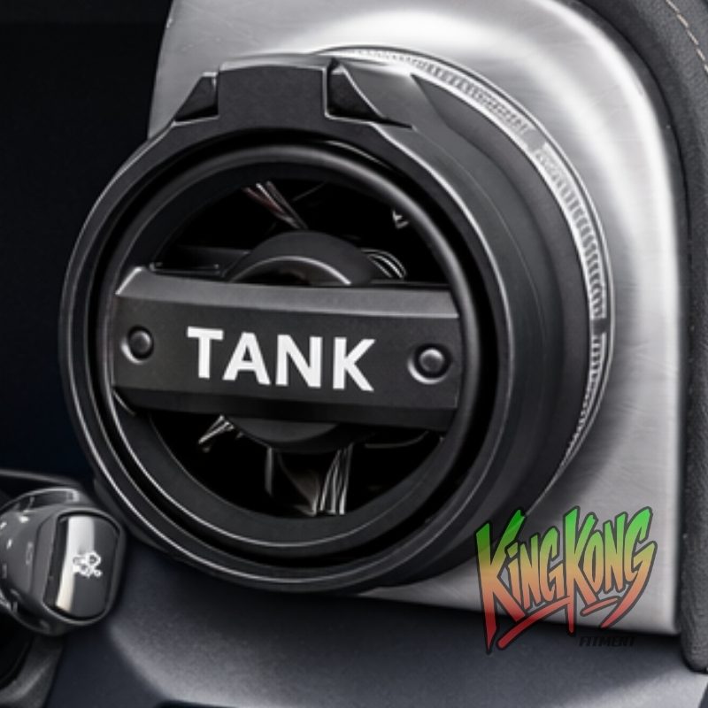 Black plastic cup holder for GWM Tank 300 interior