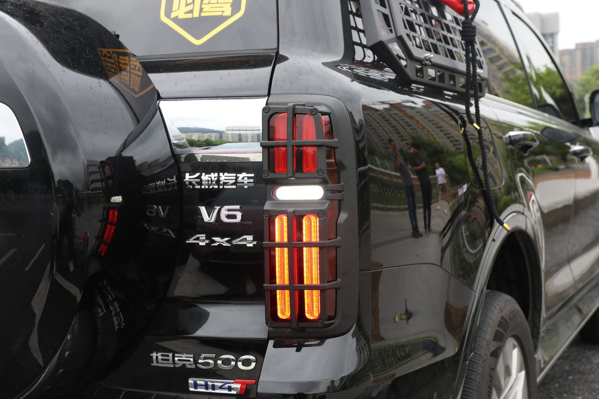 Tank 500 Tail Light Cover – installed