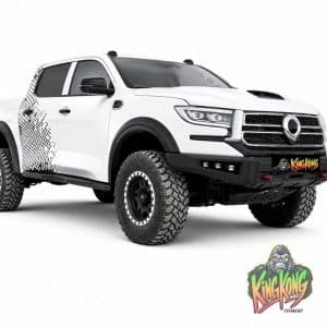 Raptor aluminium front bumper fitted to GWM P300 for lightweight off-road protection and touring applications