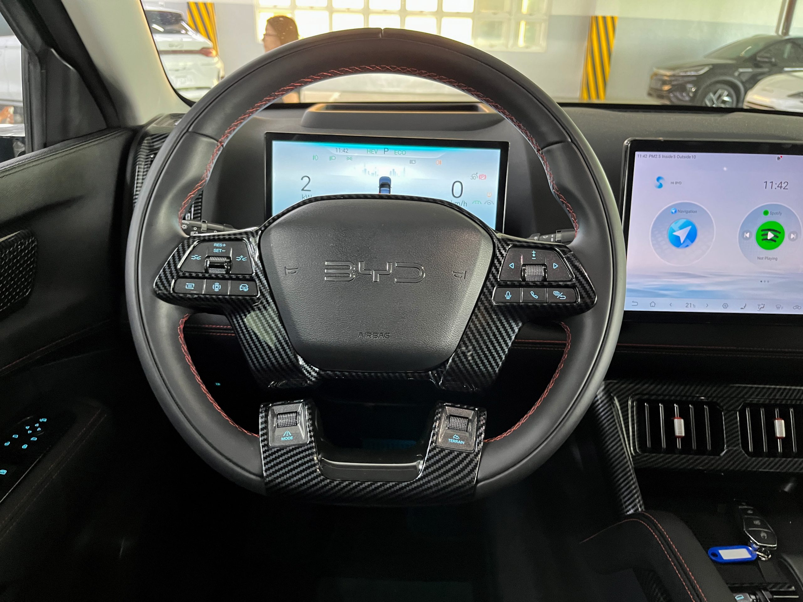 BYD Shark 6 Steering Wheel Trim