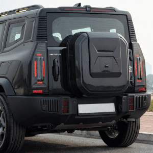 Jetour T2 Black Square Spare Wheel Cover *Decor only