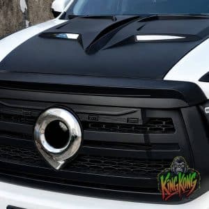Dual vent bonnet scoop fitted to GWM P300 for aggressive styling and enhanced vehicle appearance