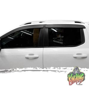 Matte grain weather shields fitted to a GWM vehicle for improved airflow and rain protection