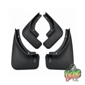 Front and rear mud flaps fitted to GWM P300 for protection against mud, stones, and road debris